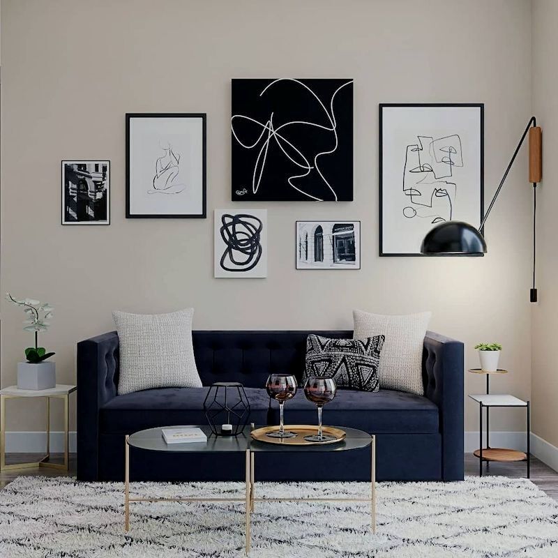 47+ Black Sofa Living Room Ideas That Deliver Style in 2024 | Houszed