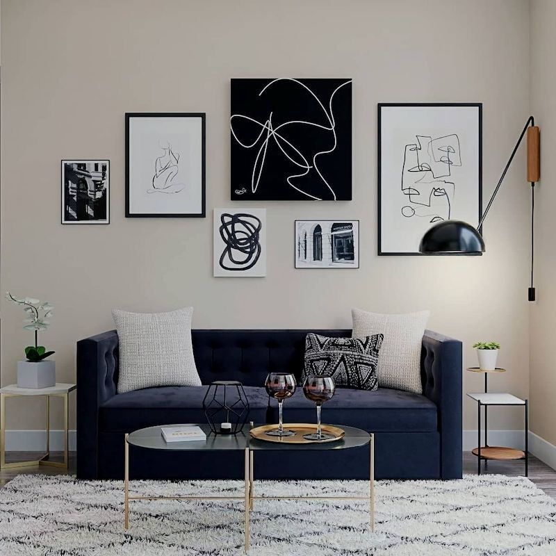 47+ Black Sofa Living Room Ideas That Deliver Style in 2024 Houszed