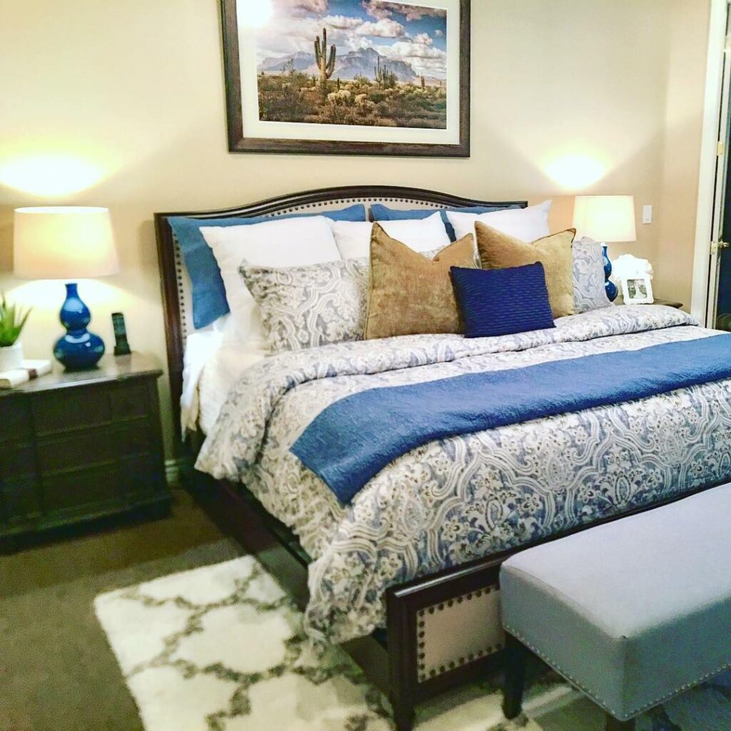 blue and green bedroom decorating ideas
