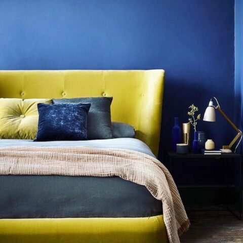 blue and yellow bedroom ideas