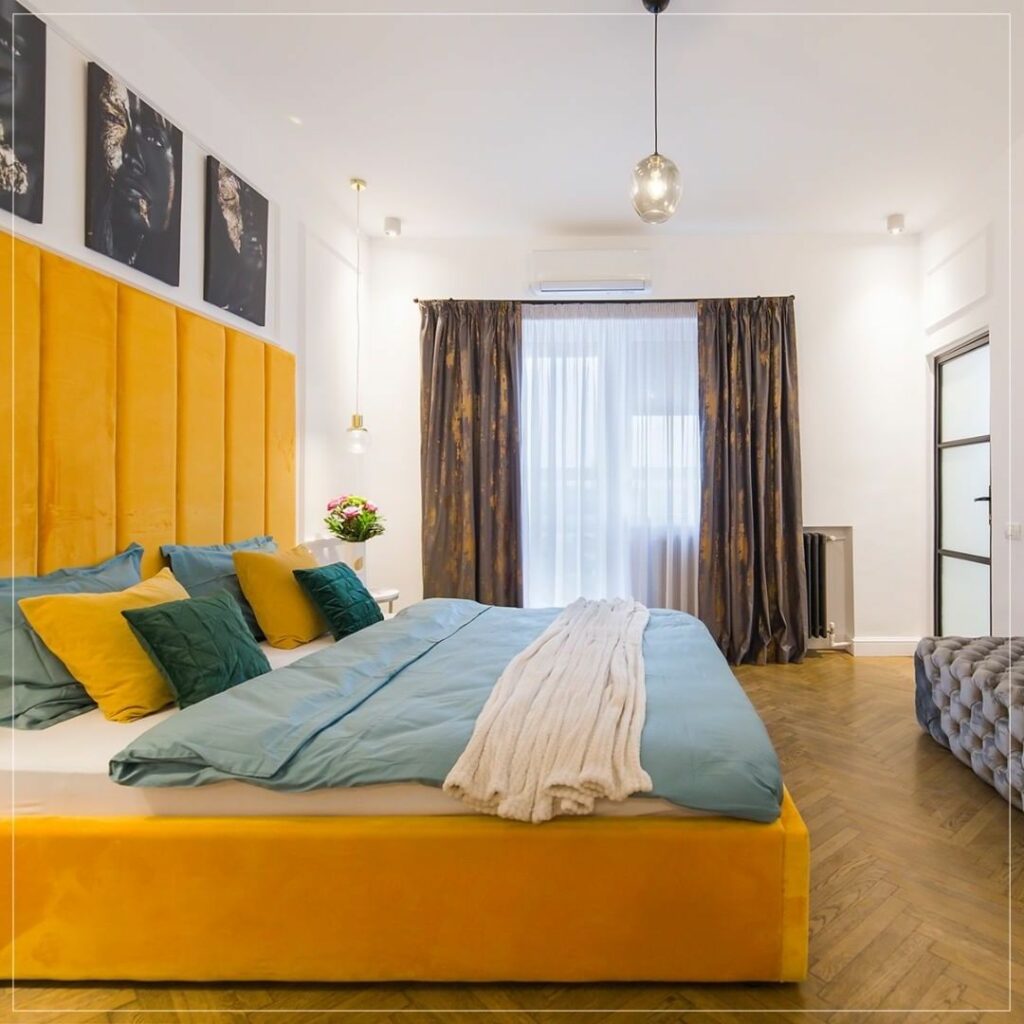 blue and yellow bedroom wall ideas