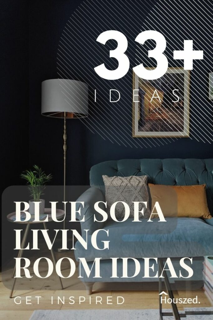blue sofa living room ideas