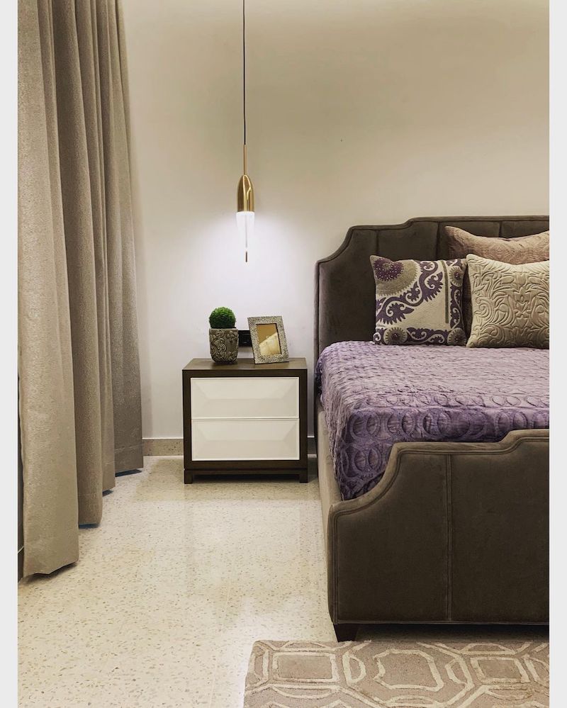boujee bedroom ideas for purple and green theme