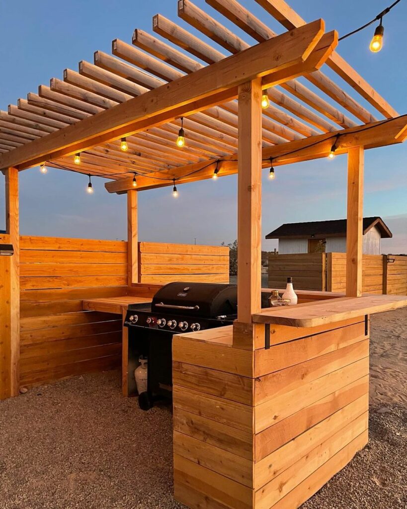 brick outdoor grill