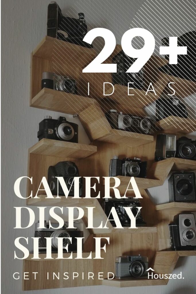 camera display shelf