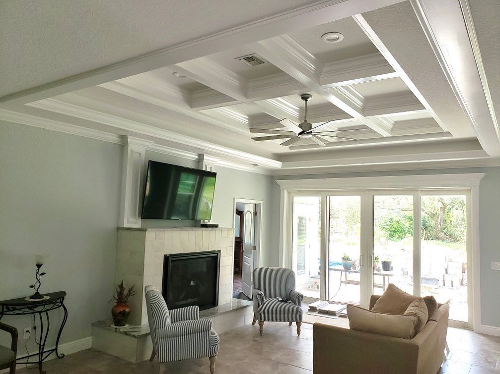 59+ Coffered Ceiling Ideas That Draw the Eye in 2024 Houszed