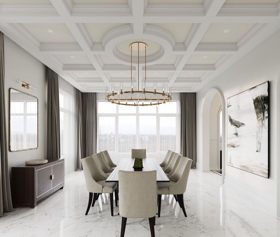 59+ Coffered Ceiling Ideas That Draw the Eye in 2024 Houszed