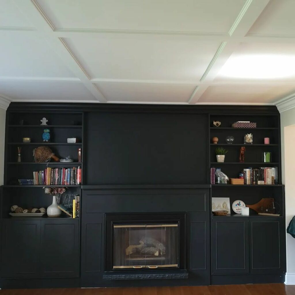 coffered kitchen ceiling