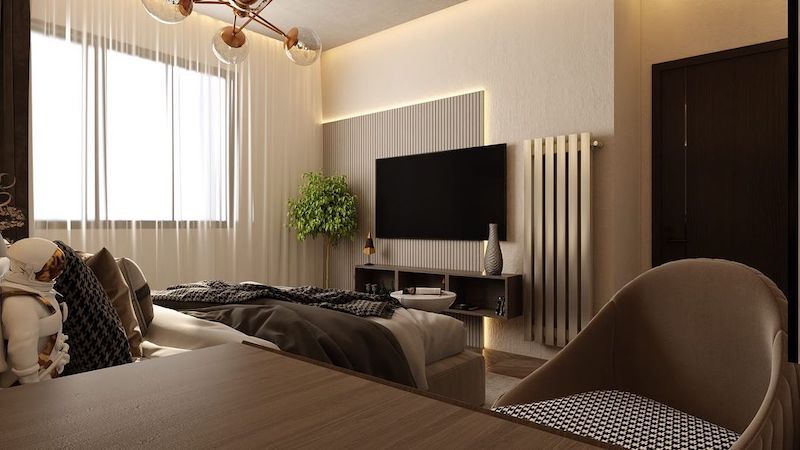 contemporary beige bedroom ideas