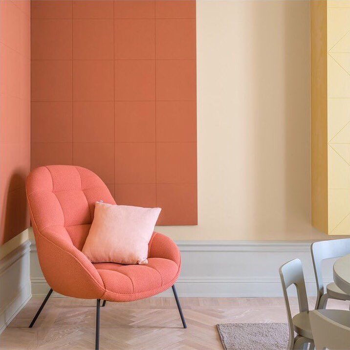 decoración de la habitación de coral