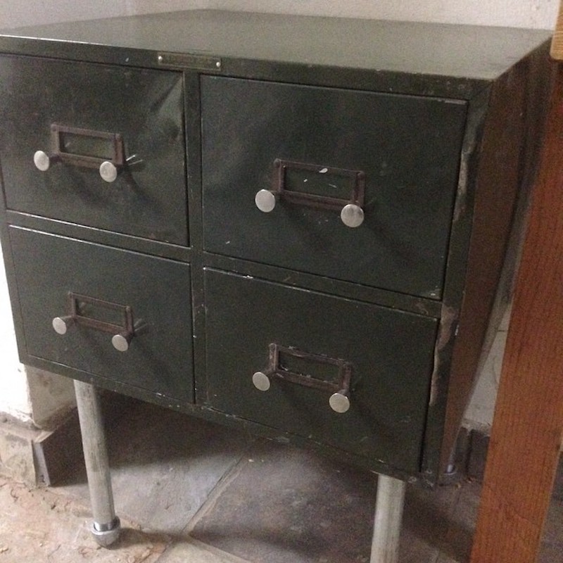 diy industrial nightstand