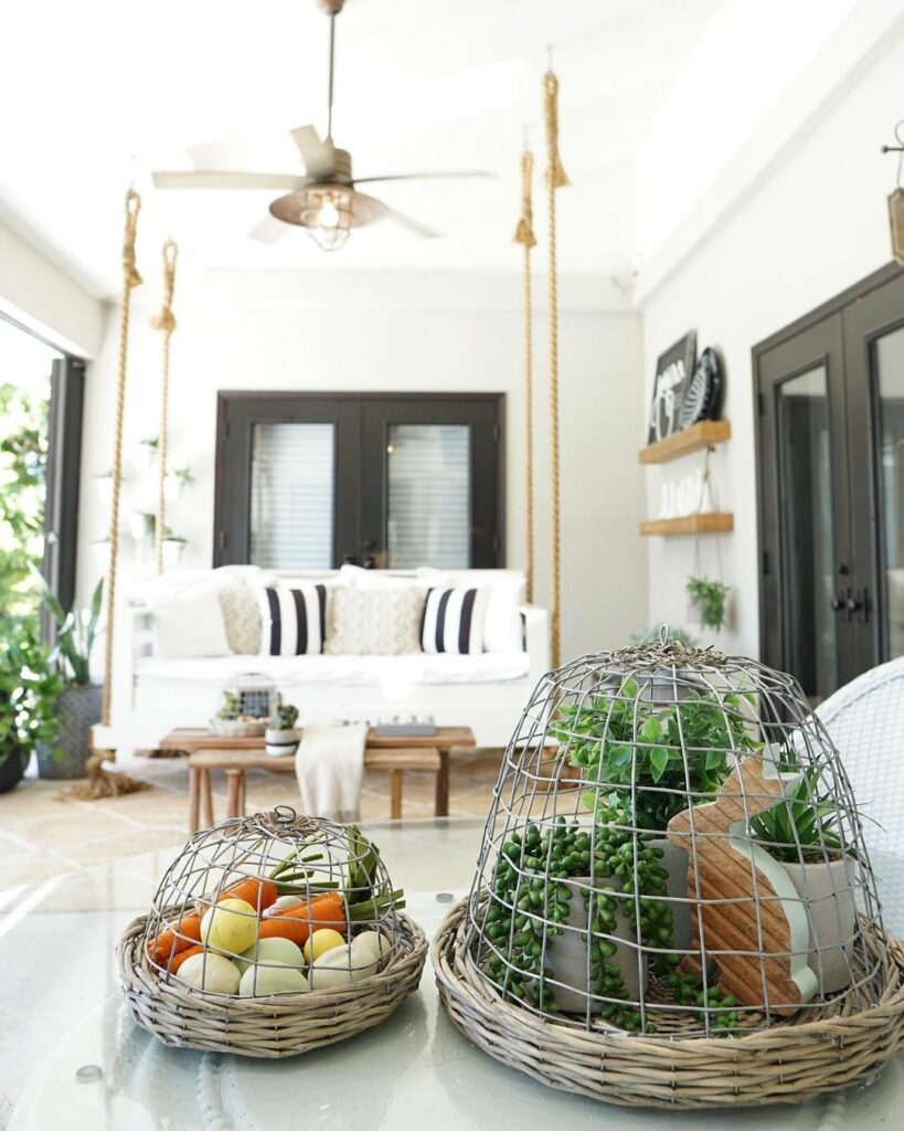 farmhouse back porch decor