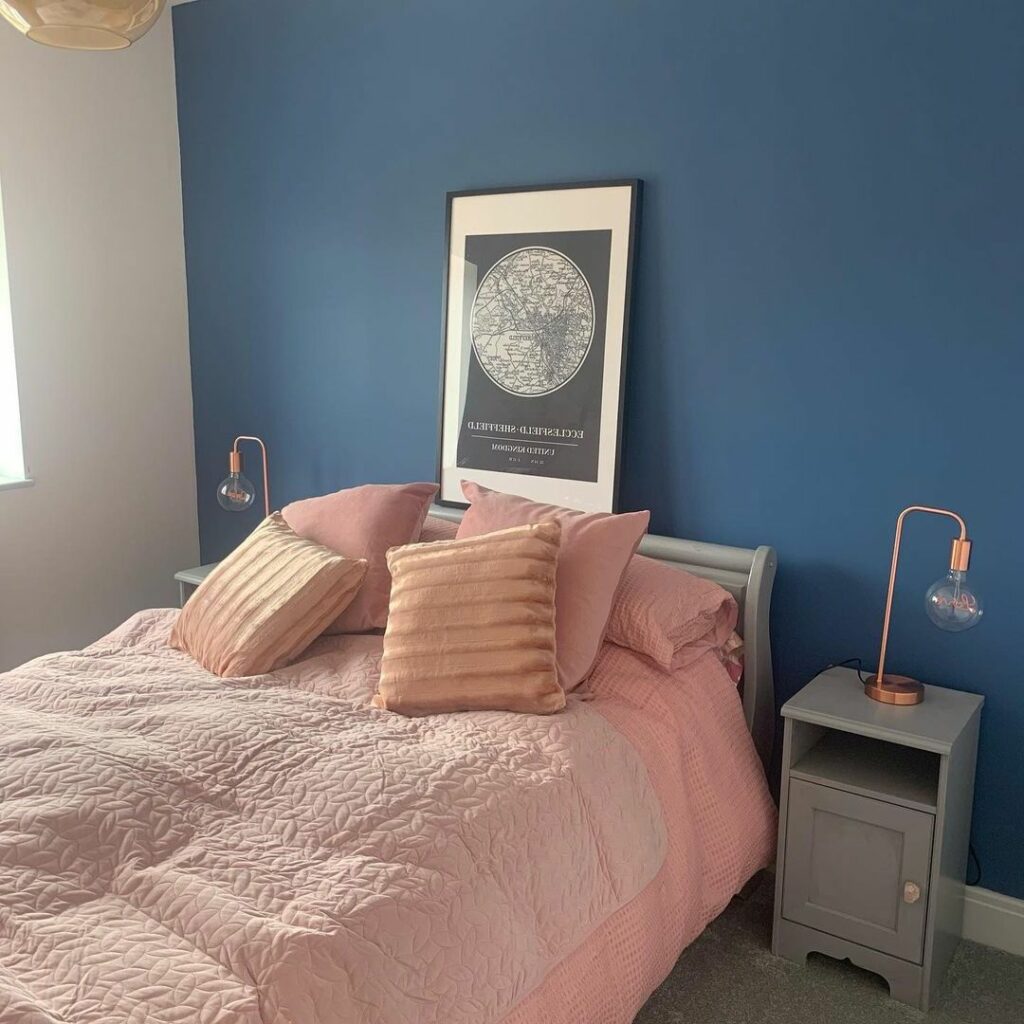 girl bedroom ideas blue and pink