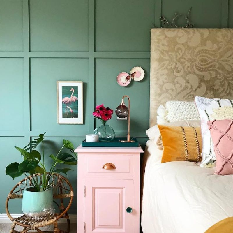 27+ Green and Pink Bedroom Ideas You Have to See! in 2024 | Houszed
