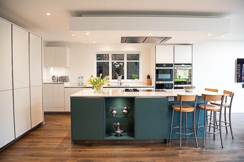green and white kitchen designs