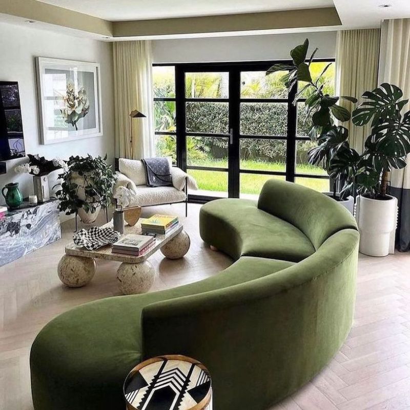 49+ Green Sofa Living Room Ideas That Will Make a Statement in 2024