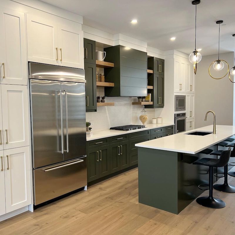 33+ Green and White Kitchen Ideas That Totally Pop in 2025 | Houszed
