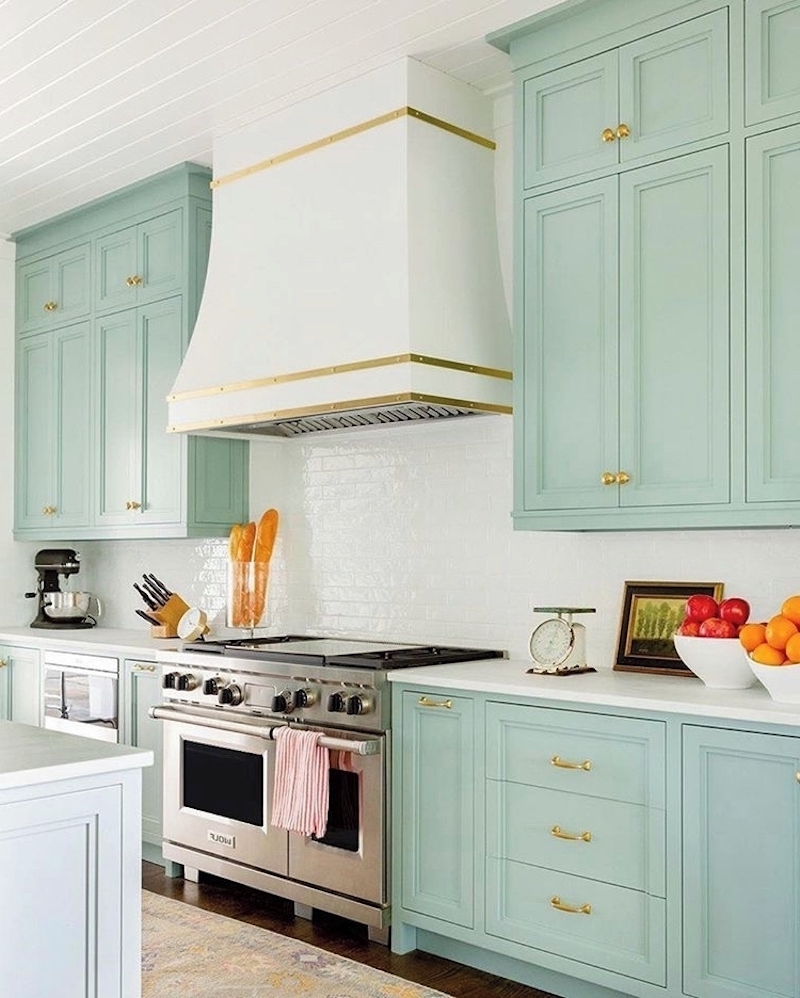 kitchen ideas green and white
