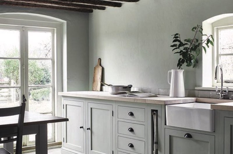 kitchen ideas in white and green