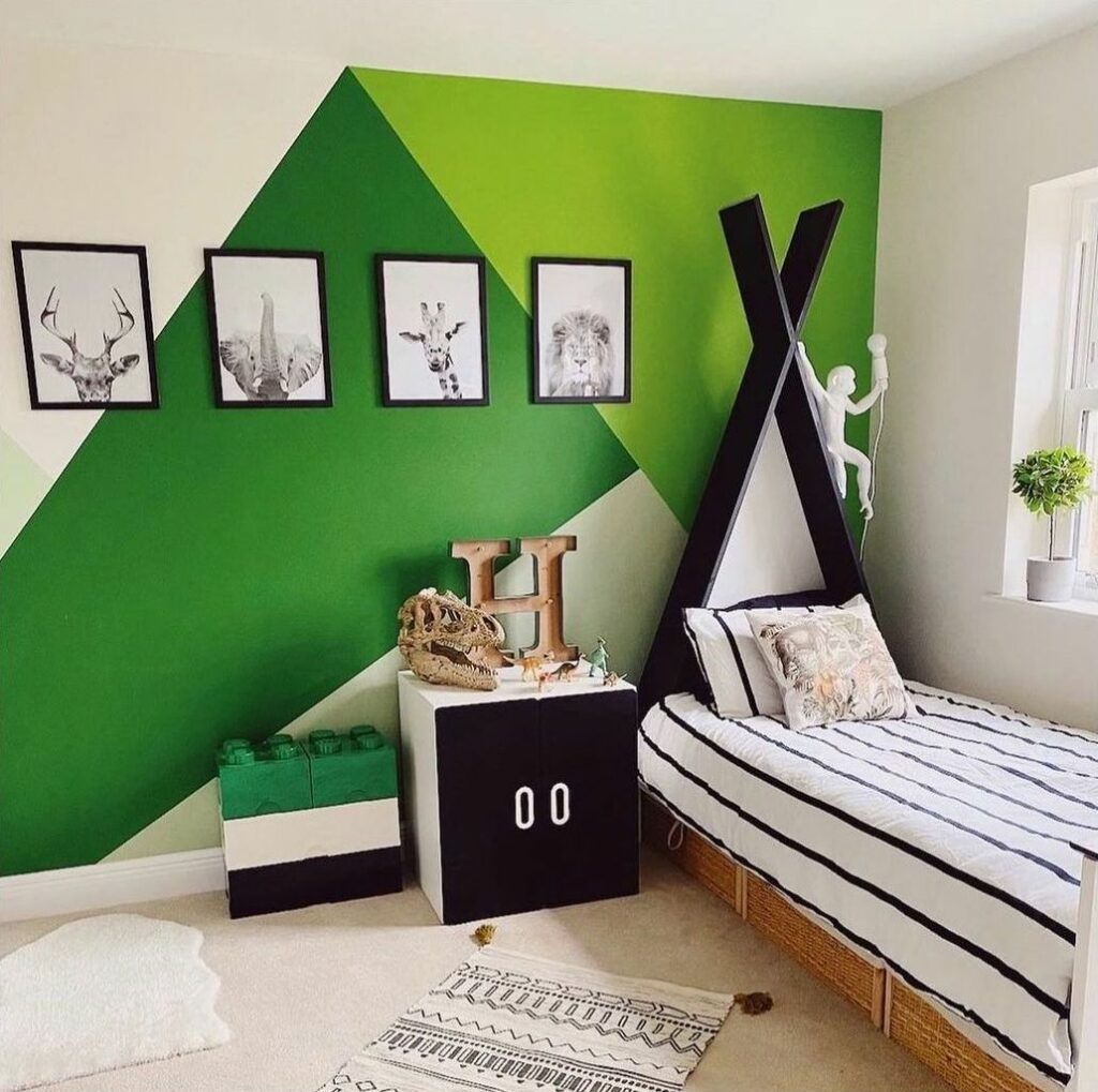 lime green and black bedroom ideas