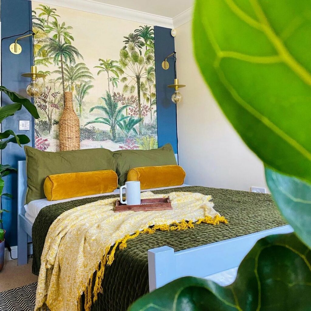 lime green and blue bedroom ideas