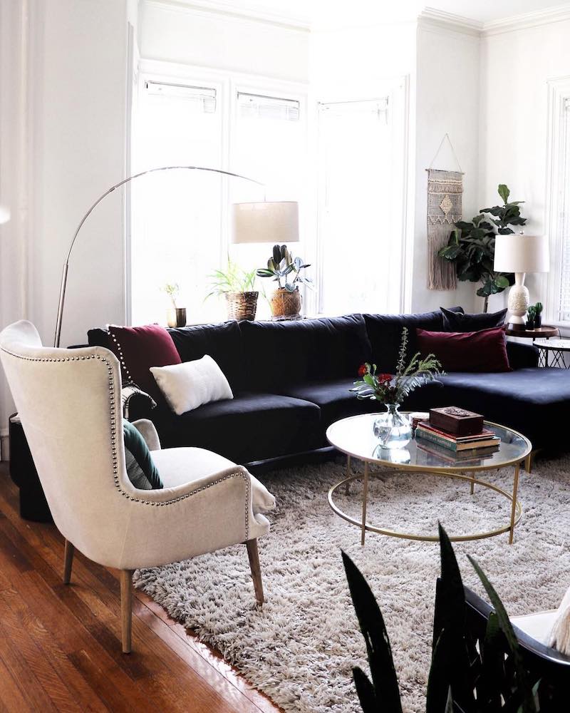 47+ Black Sofa Living Room Ideas That Deliver Style in 2024 Houszed