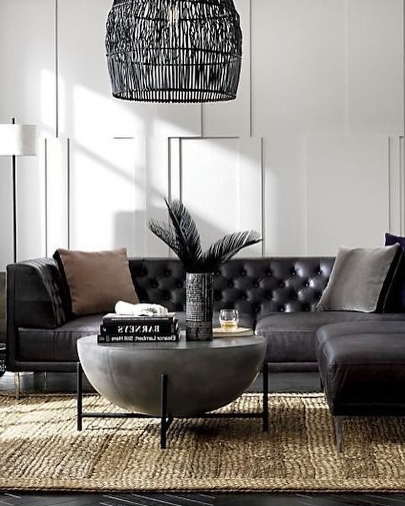 47+ Black Sofa Living Room Ideas That Deliver Style in 2024 Houszed