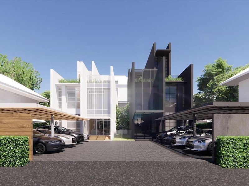 modern black house design