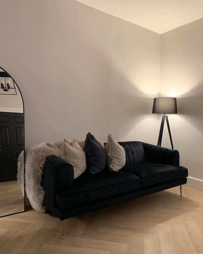 modern black sofa living room ideas