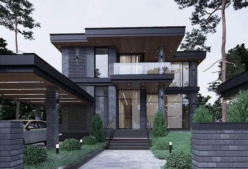 39+ Modern Black Houses That Totally Surprise You! in 2024 Houszed