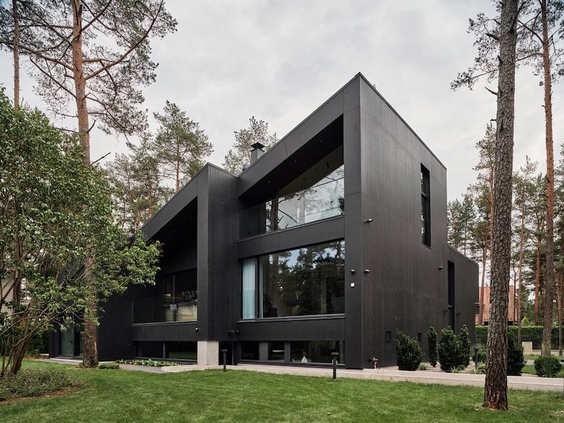 modern norwegian black houses