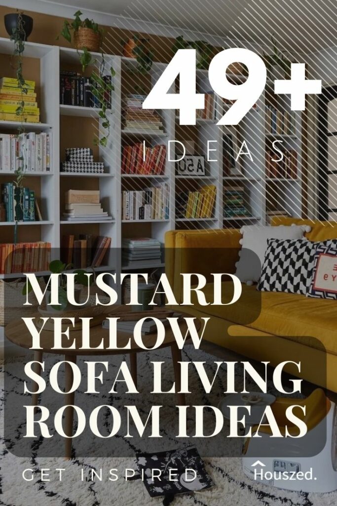 mustard yellow sofa living room ideas