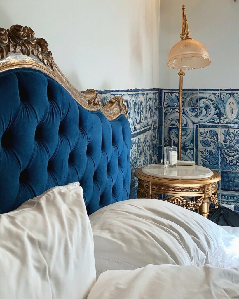 navy blue gold and silver bedroom ideas