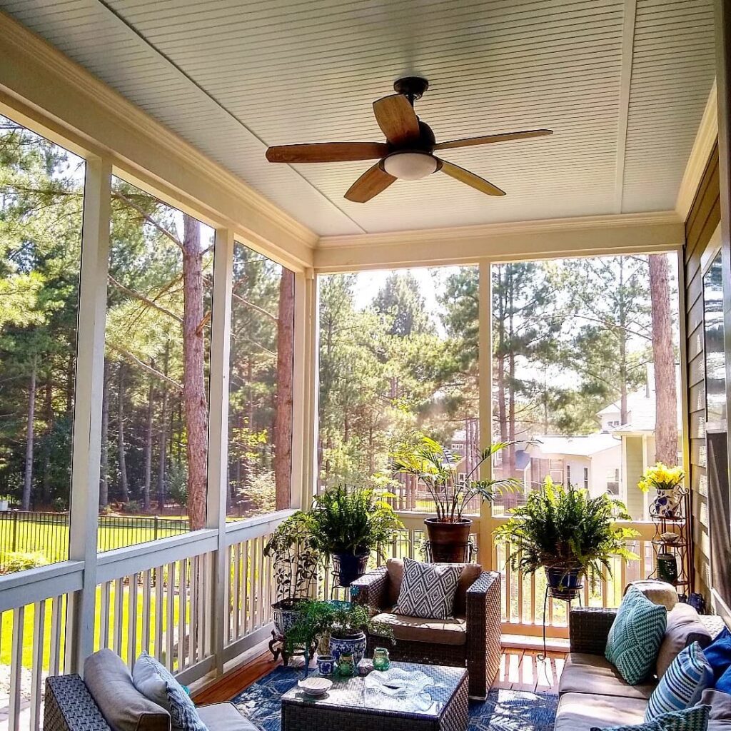 outdoor back porch decor