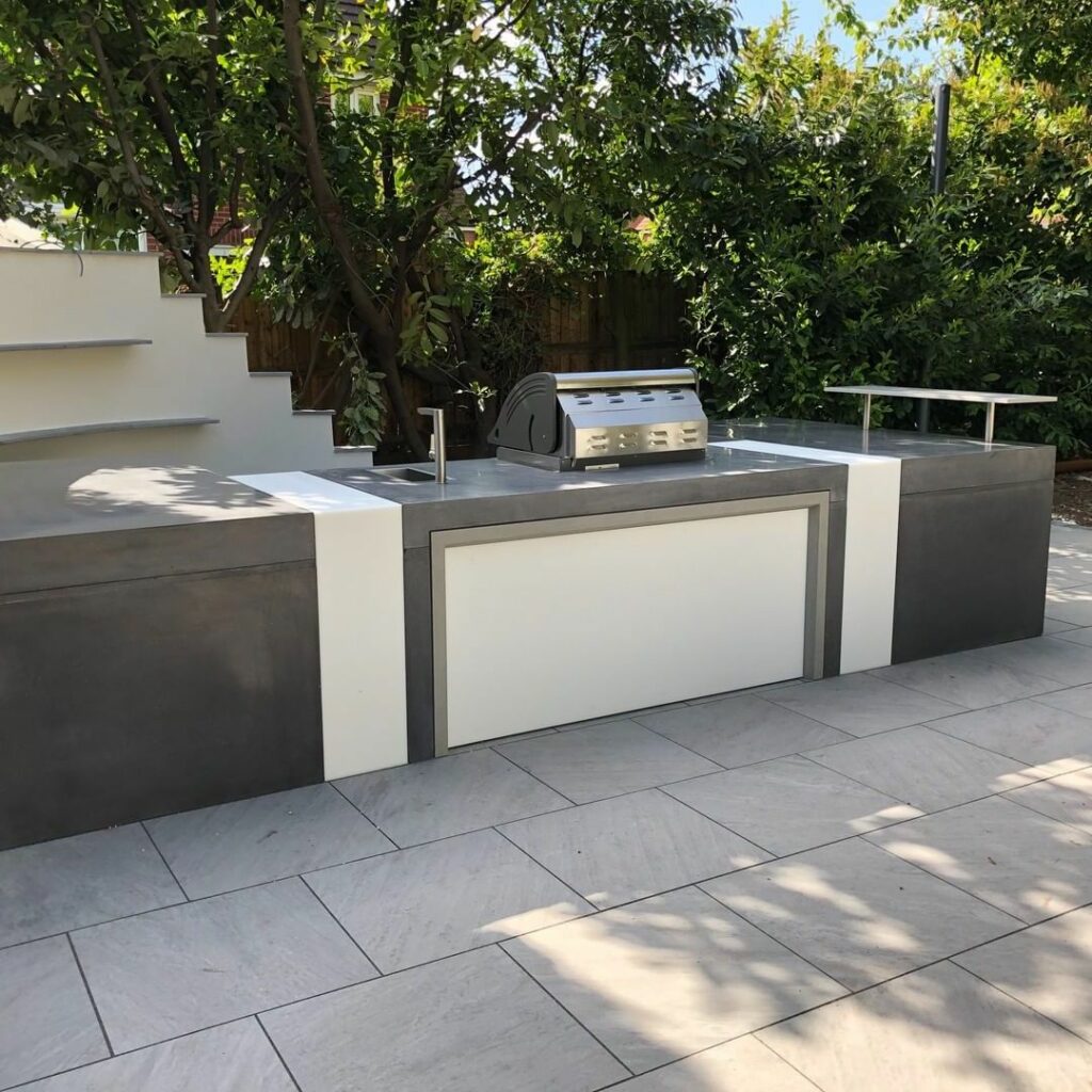 outdoor grill area