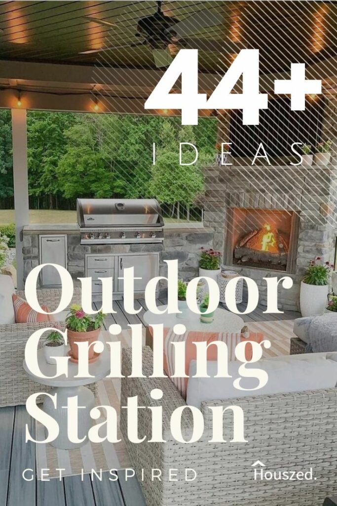 outdoor grilling station