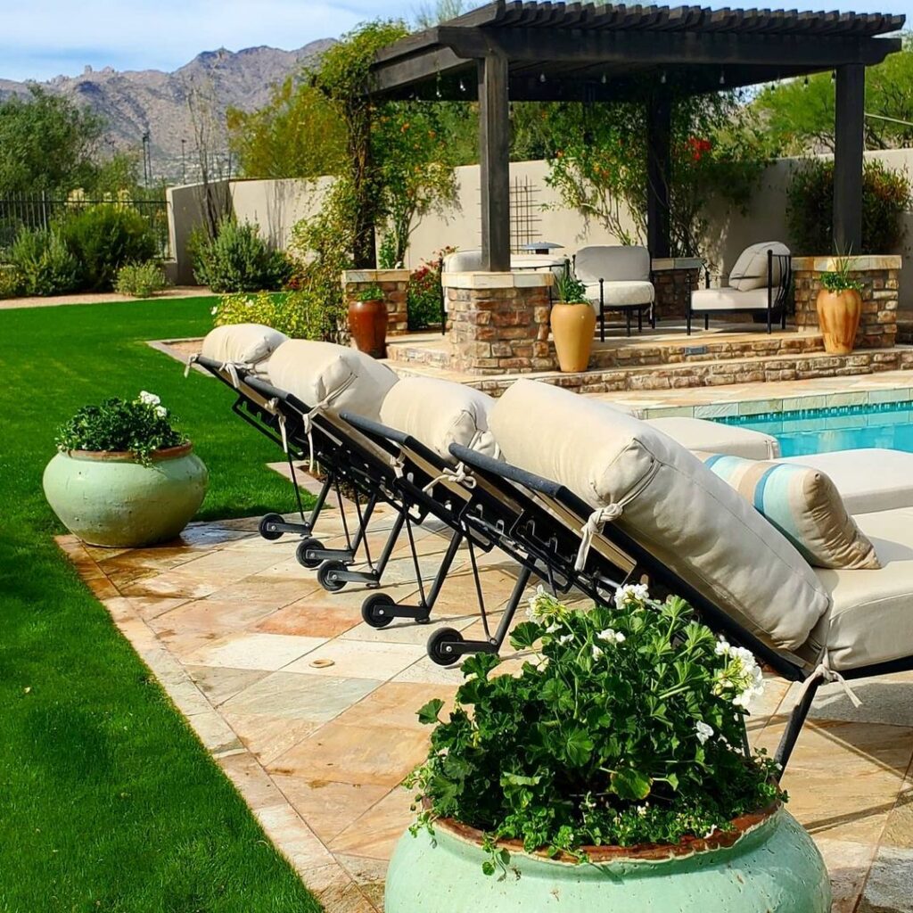 pool deck planters