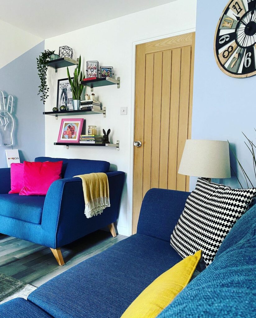 royal blue sofa living room ideas