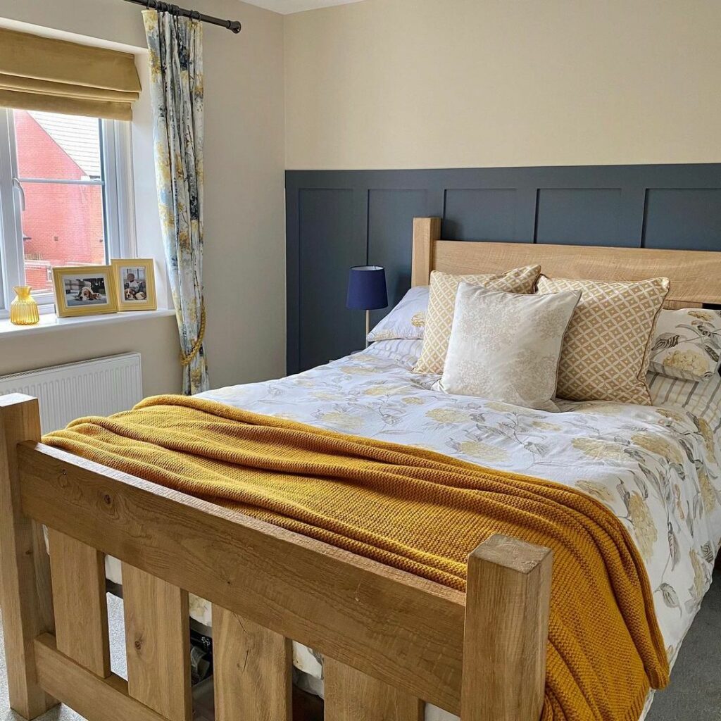 small yellow and blue bedroom budget ideas