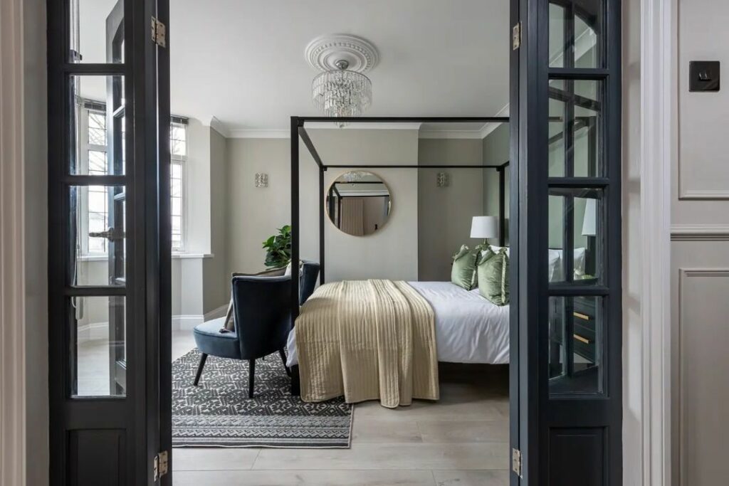 tan green and black bedroom decor ideas