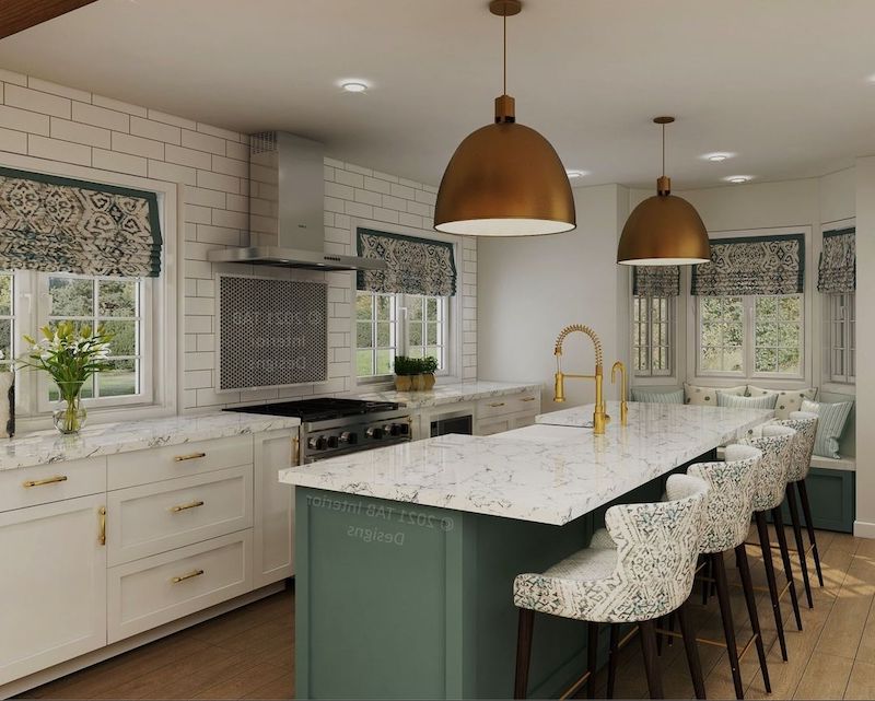 33+ Green and White Kitchen Ideas That Totally Pop in 2025 | Houszed