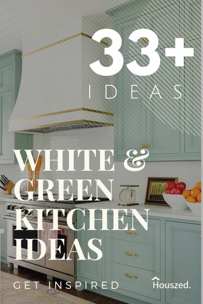 white and green kitchen ideas