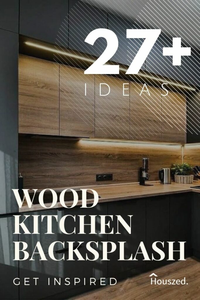 wood kitchen backsplash