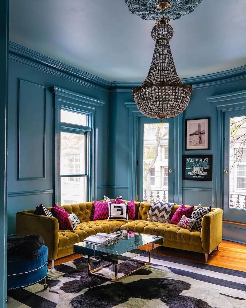 yellow sofa living room inspiration