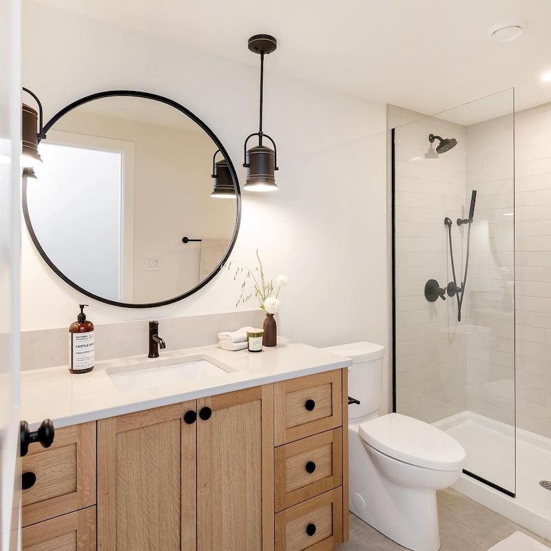 basement bathroom shower ideas