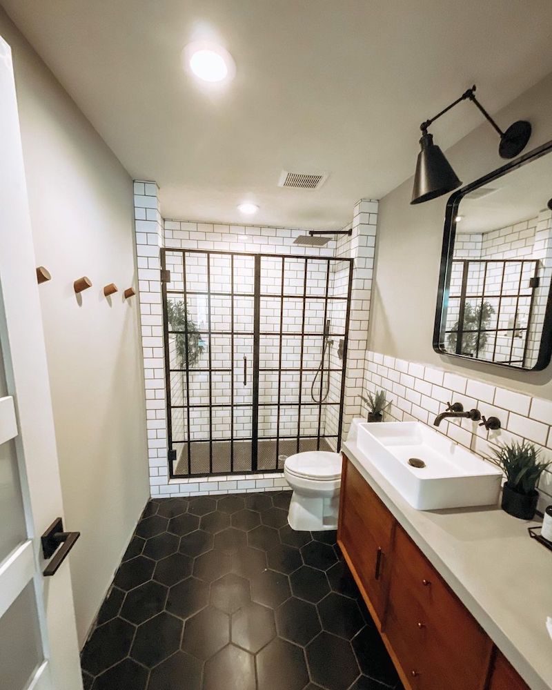 basement half bathroom ideas