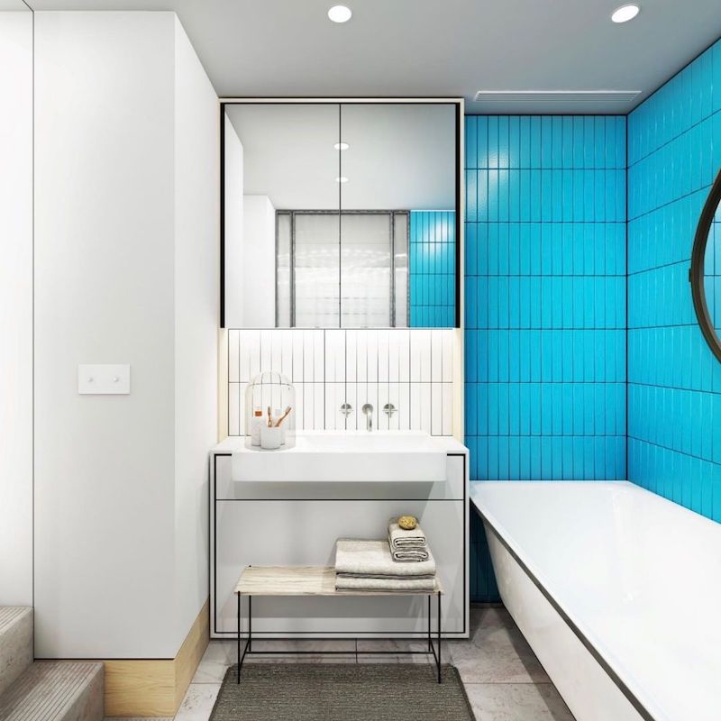 finished basement bathroom ideas