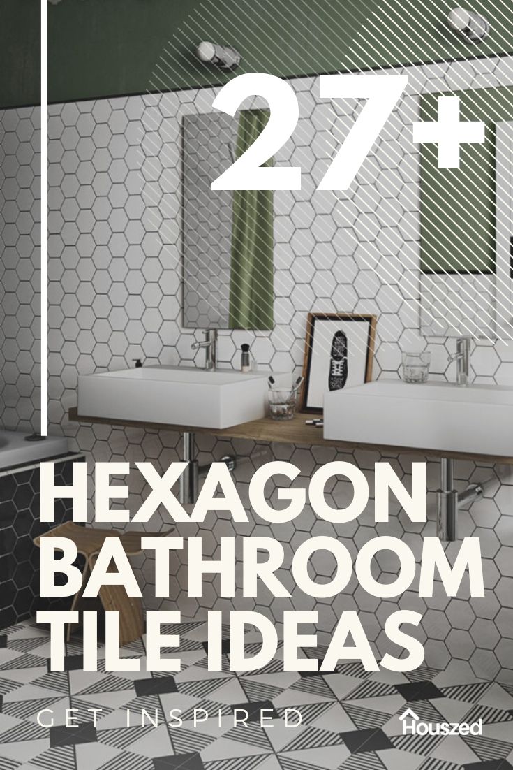 27+ Hexagon Bathroom Tile Ideas to Make You Throw Shapes