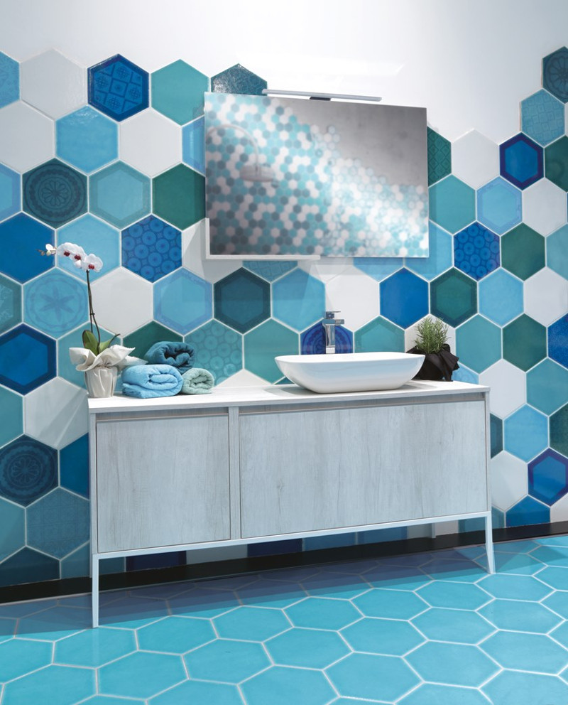 hexagon bathroom tile ideas 10a