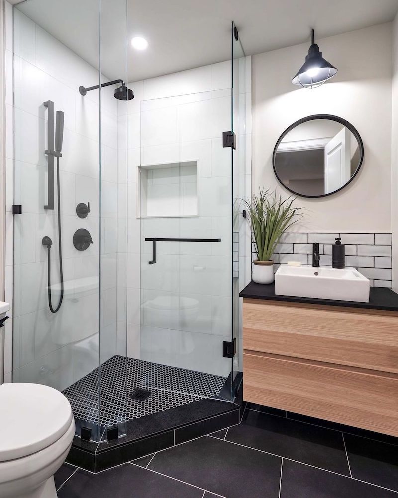 unfinished basement bathroom ideas